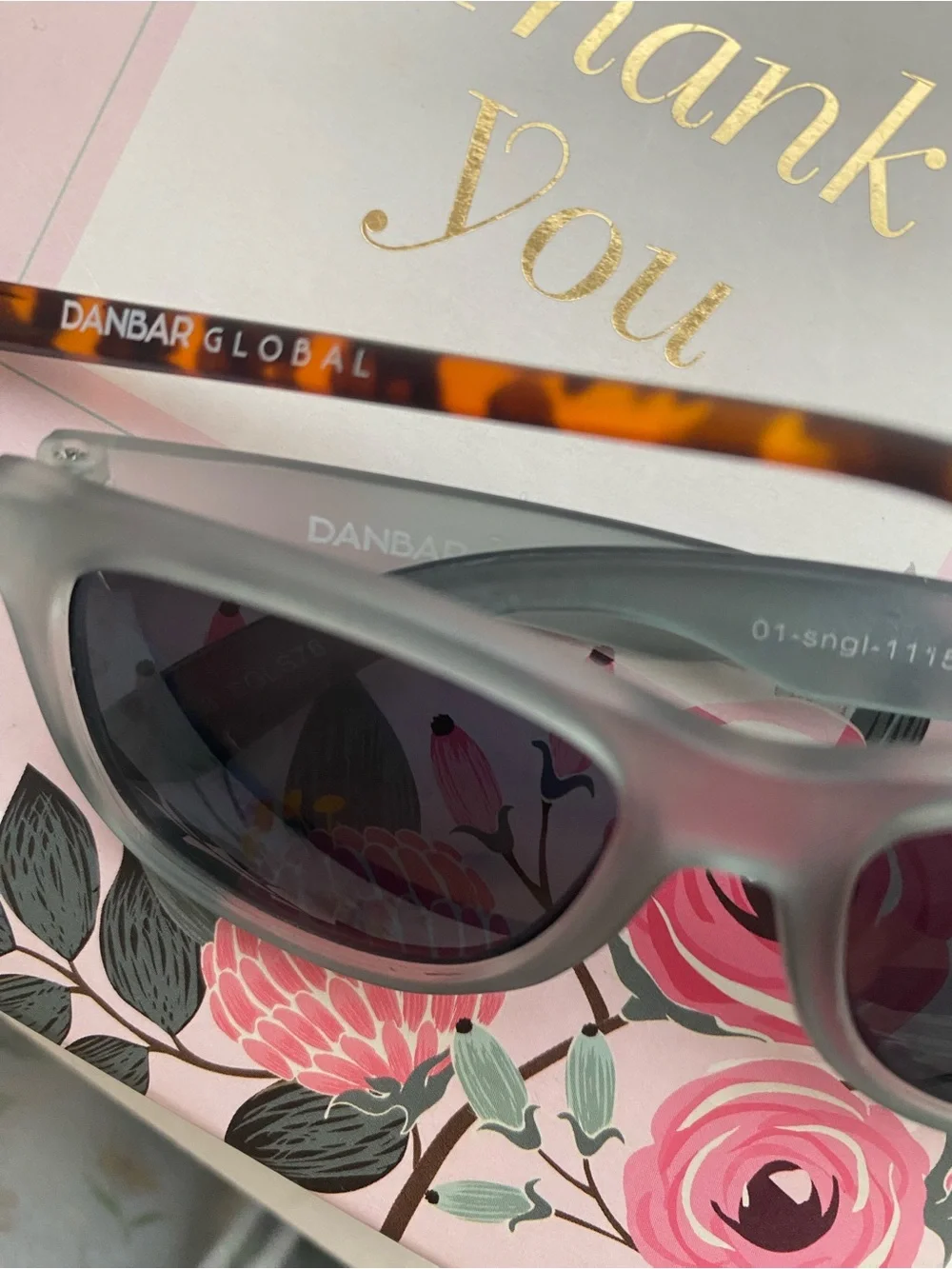 Baby Tortoiseshell Round Sunglasses & Matte Gray Cat-Eye Shades - Two Pack